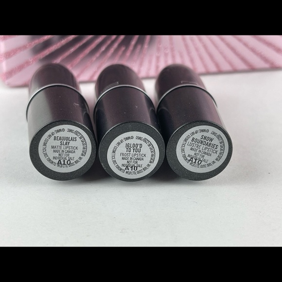 Mac Holiday Fireworked Like A Charm Pink Mini Lipstick Kit/Set NIB - Picture 4 of 8